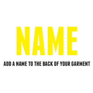 Add a personalised name to you garment - comment at checkout